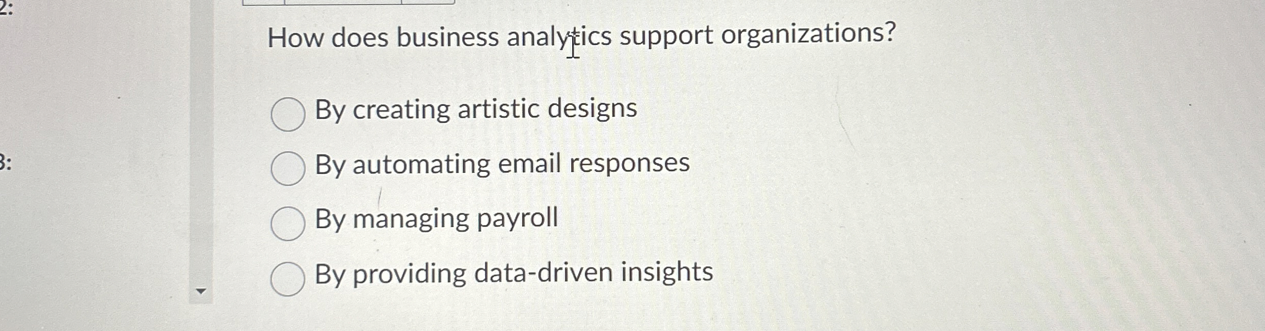 How does business analytics support