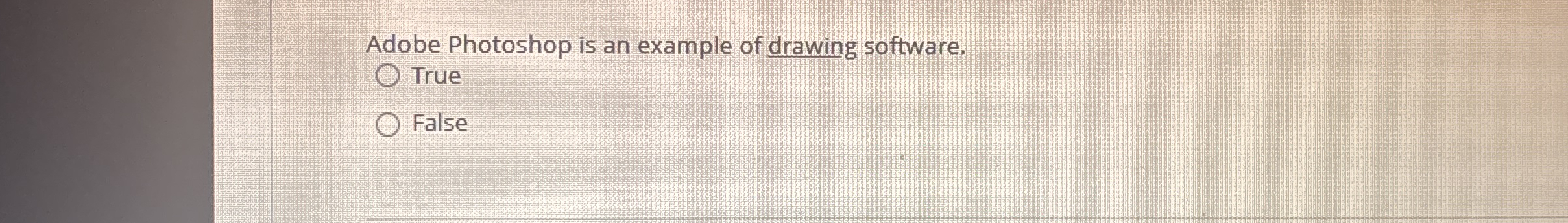 Adobe Photoshop is an example of drawing