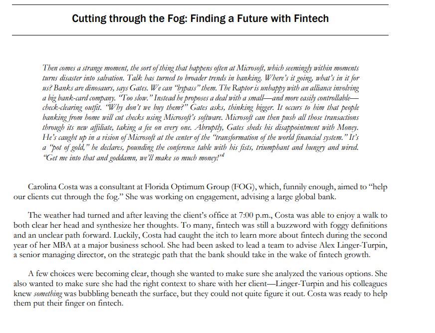In the Cutting through the Fog: Finding a future