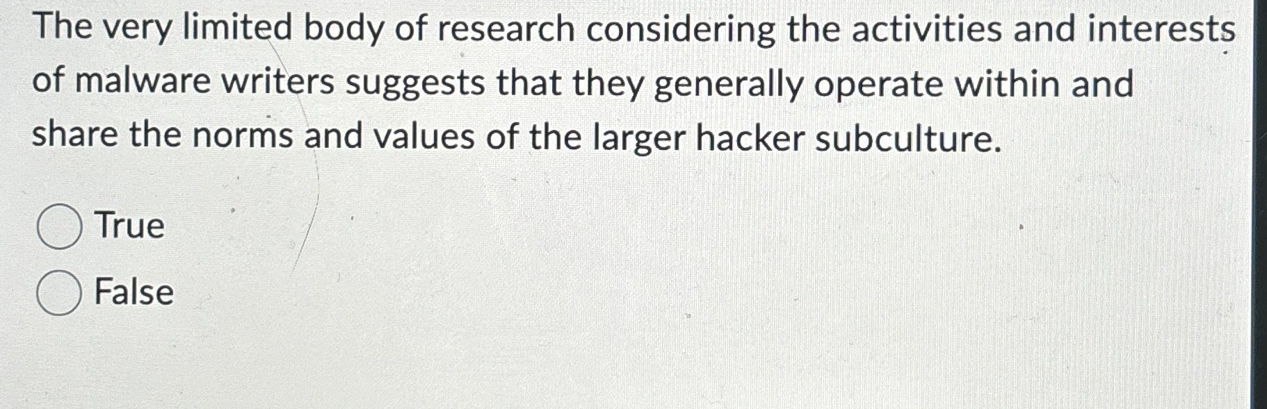 The very limited body of research considering the