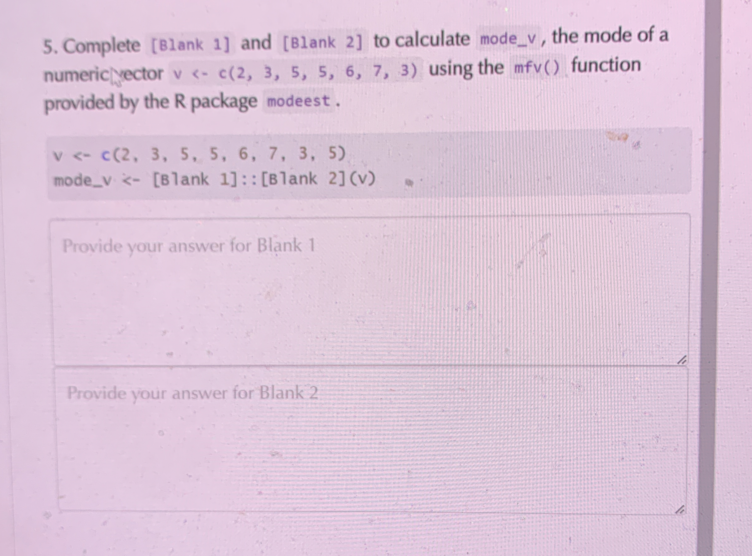 Complete [ B 1 ank 1 ] and [ Blank 2 ] to