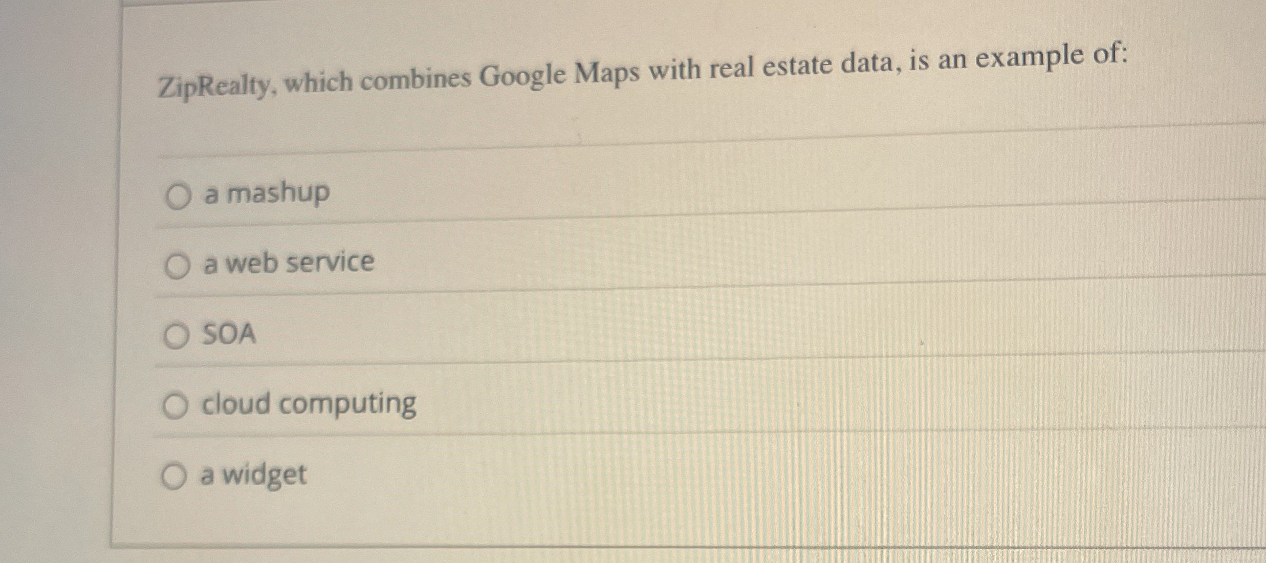 ZipRealty, which combines Google Maps with real