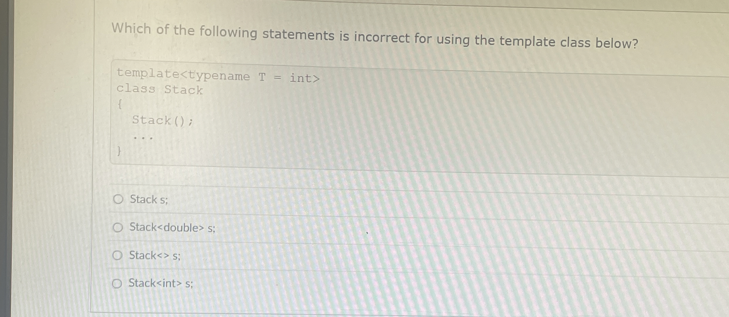 Which of the following statements is incorrect