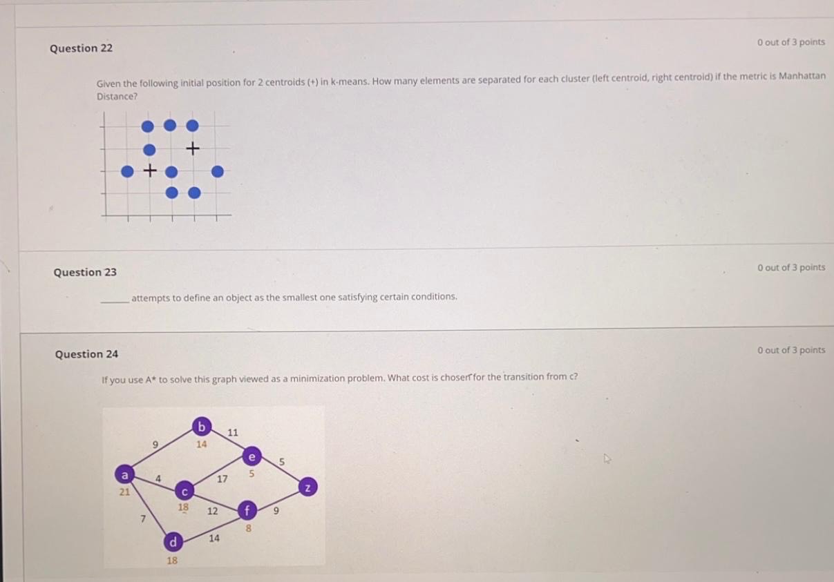 Question 2 2 Given the following initial position