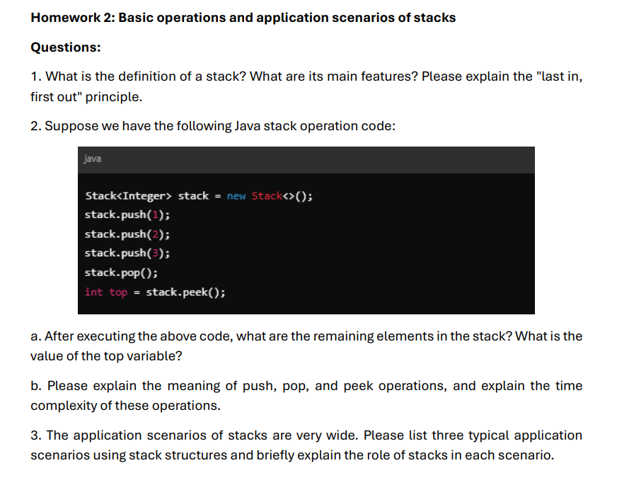 Homework 2 : Basic operations and application