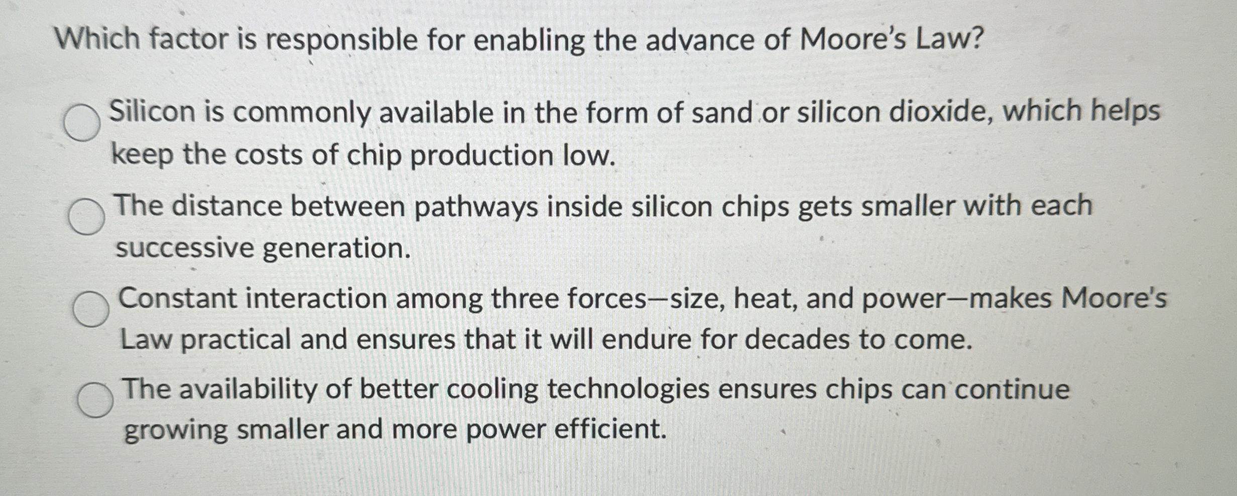 Which factor is responsible for enabling the