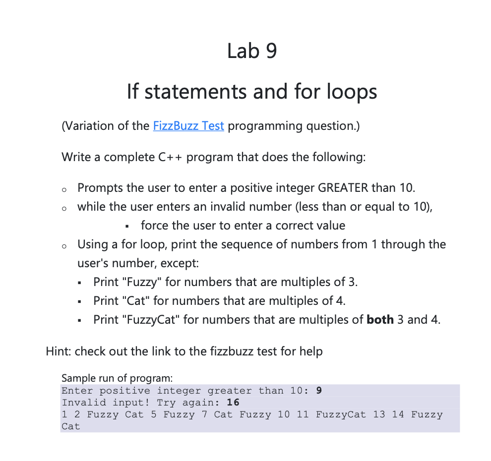 If statements and for loops ( Variation of the