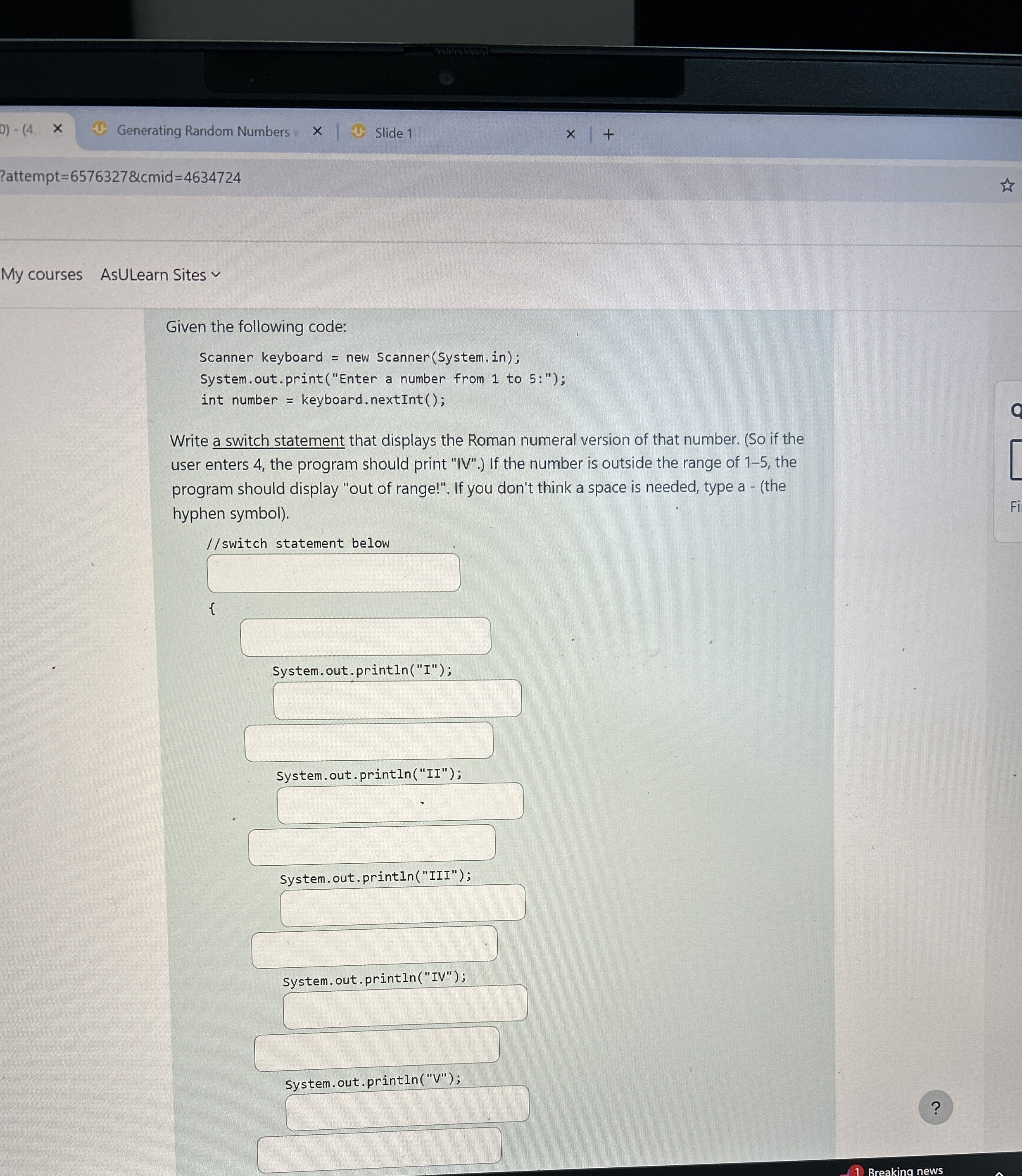 ( 4 Generating Random Numbers Slide 1 ? attempt =