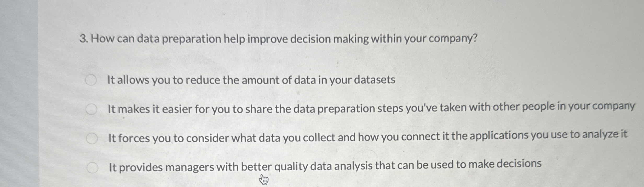 How can data preparation help improve decision