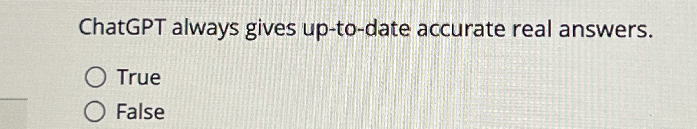 ChatGPT always gives up - to - date accurate real