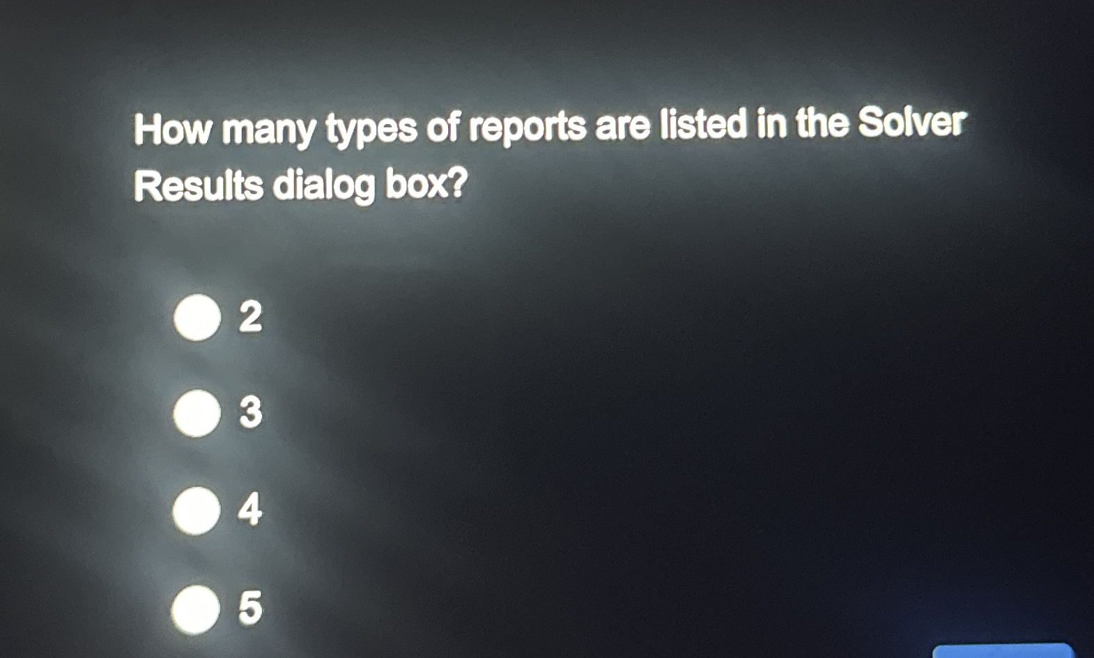 How many types of reports are listed in the