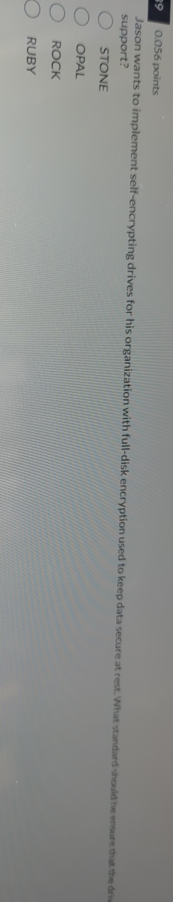 3 9 0 . 0 5 6 points Jason wants to implement