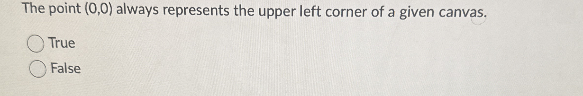 The point ( 0 , 0 ) always represents the upper