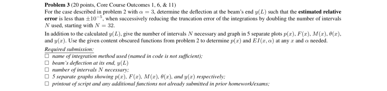 Problem 3 ( 2 0 points, Core Course Outcomes 1 ,
