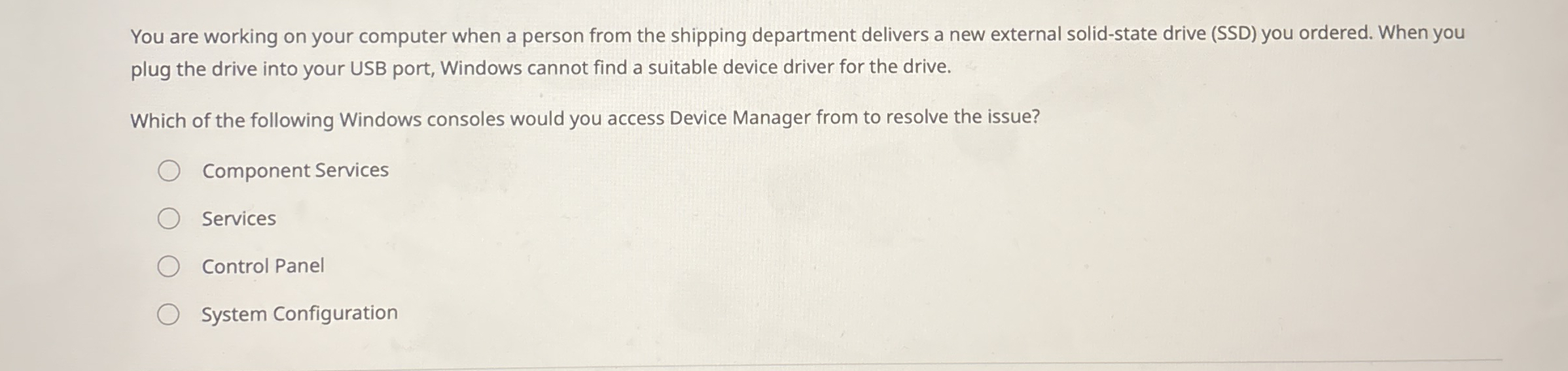 You are working on your computer when a person