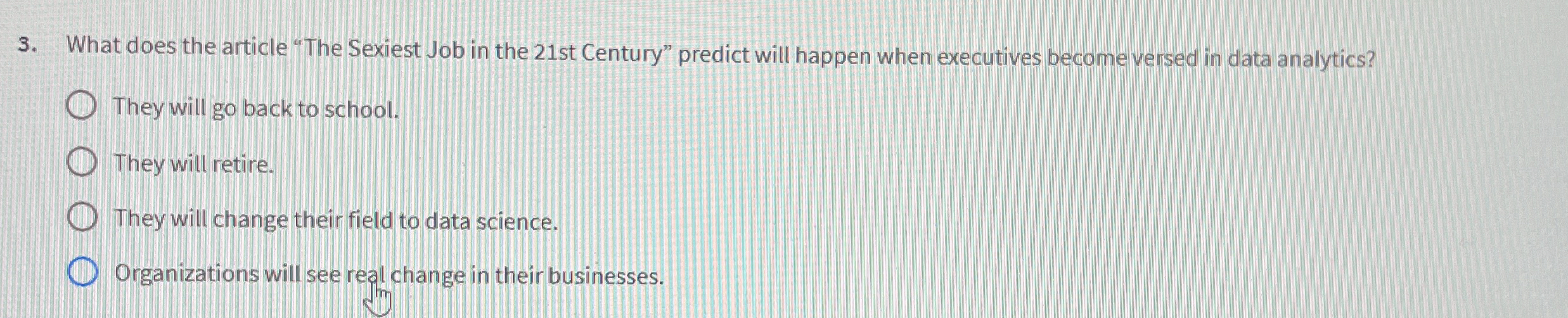 What does the article "The Sexiest Job in the 2 1