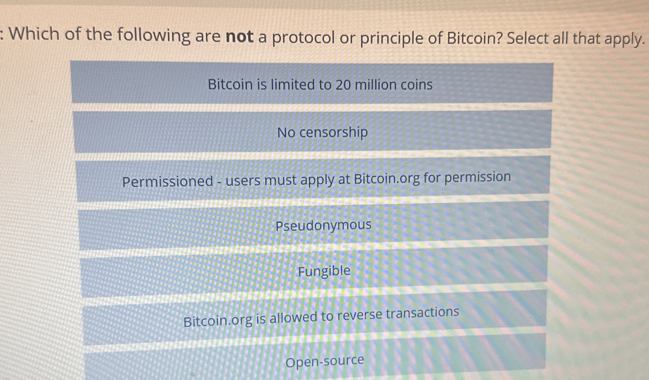 Which of the following are not a protocol or