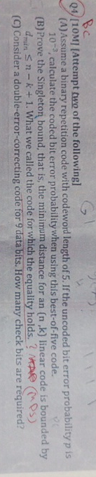 Q 4 [ 1 0 M ] [ Attempt two of the following ] (