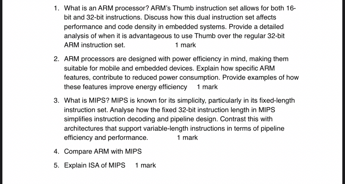 What is an ARM processor? ARM's Thumb instruction