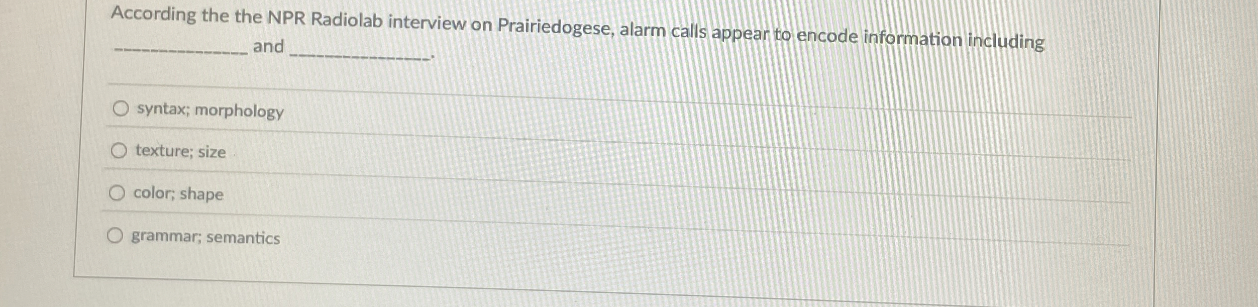 According the the NPR Radiolab interview on