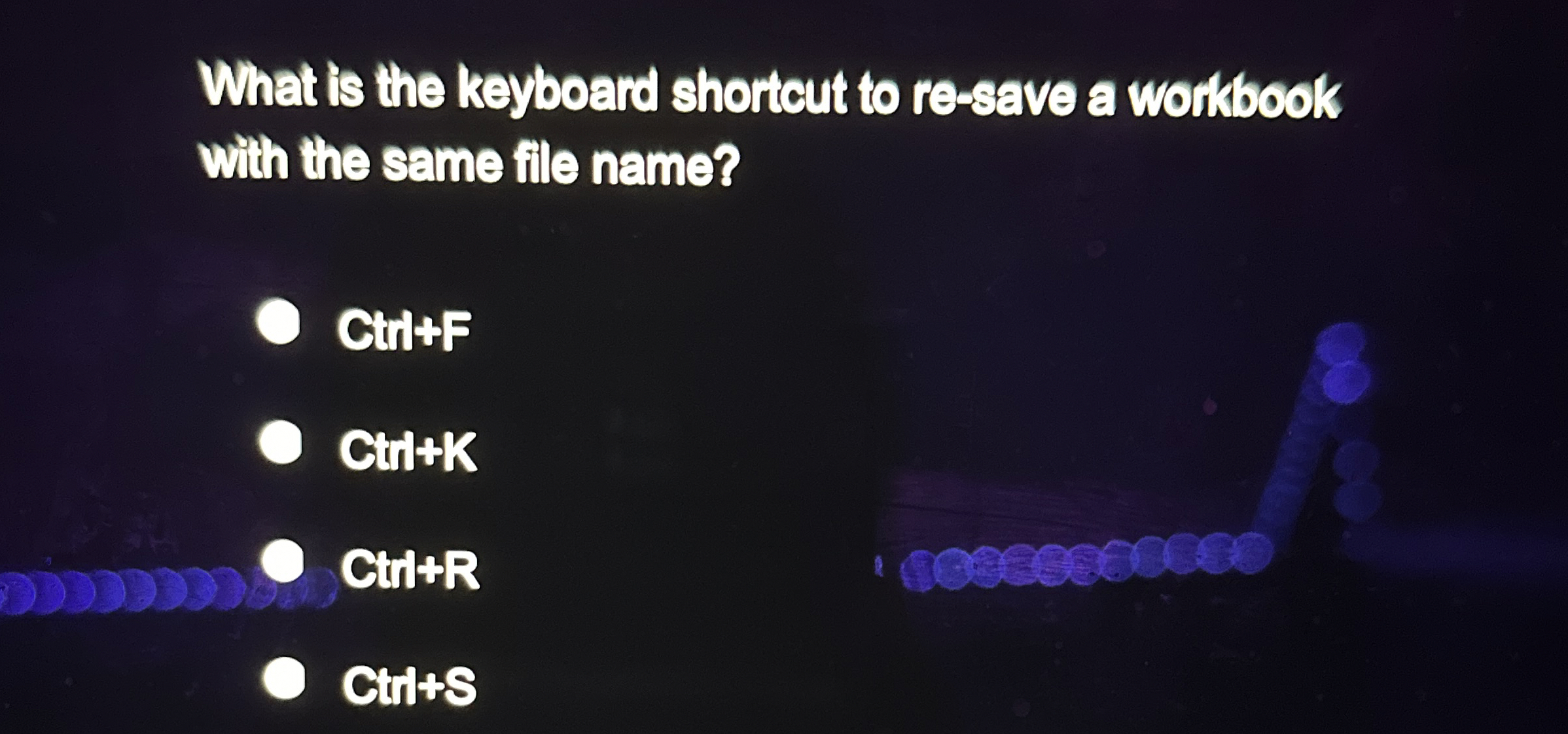 What is the keyboard shortcut to re - save a