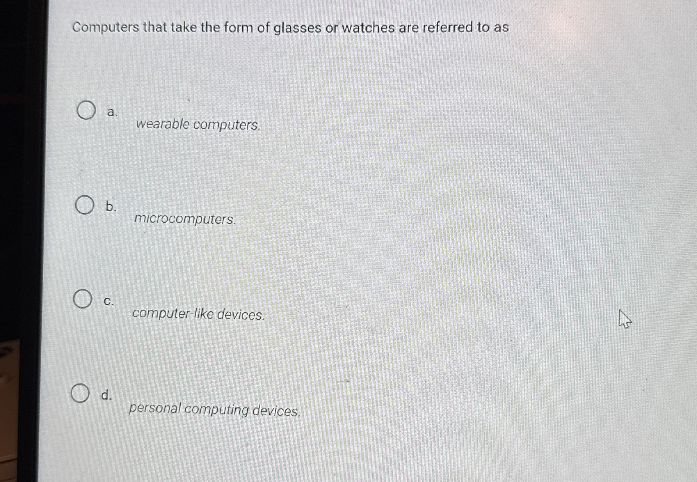 Computers that take the form of glasses or