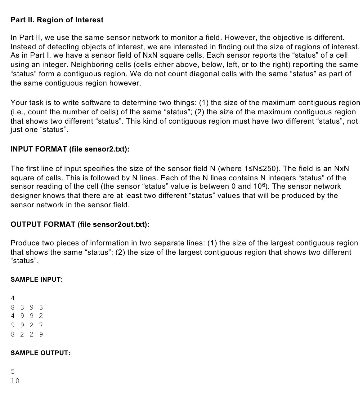 Part II . Region of Interest In Part II , we use