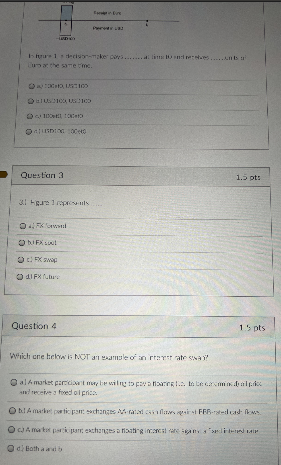 Receipt in Euro to Payment in USD -USD100 In