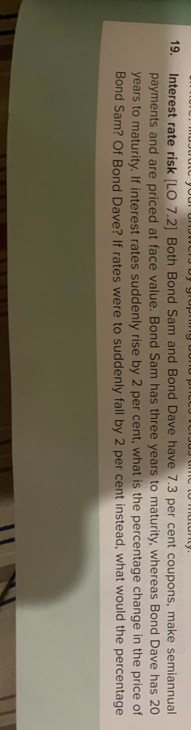 Question 19 and 20 19. Interest rate risk [LO