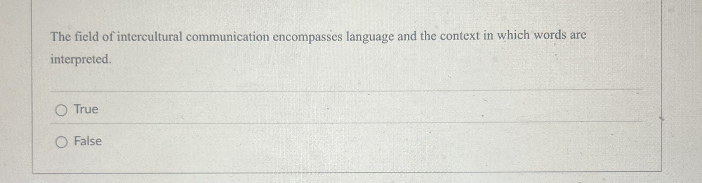 The field of intercultural communication