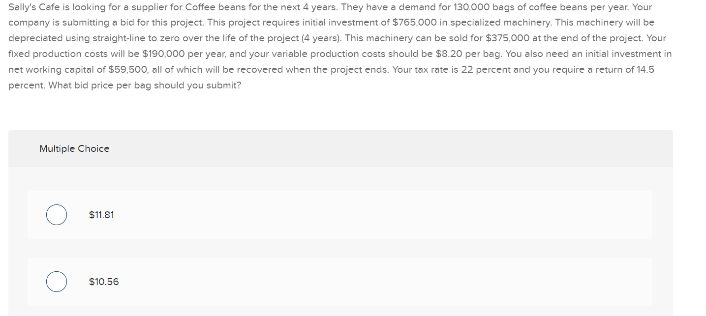 13 Sally's Cafe is looking for a supplier