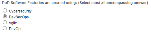 DoD Software Factories are created using: (