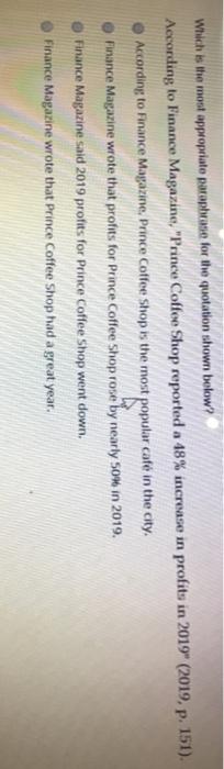 Question: Please help me answer the following.