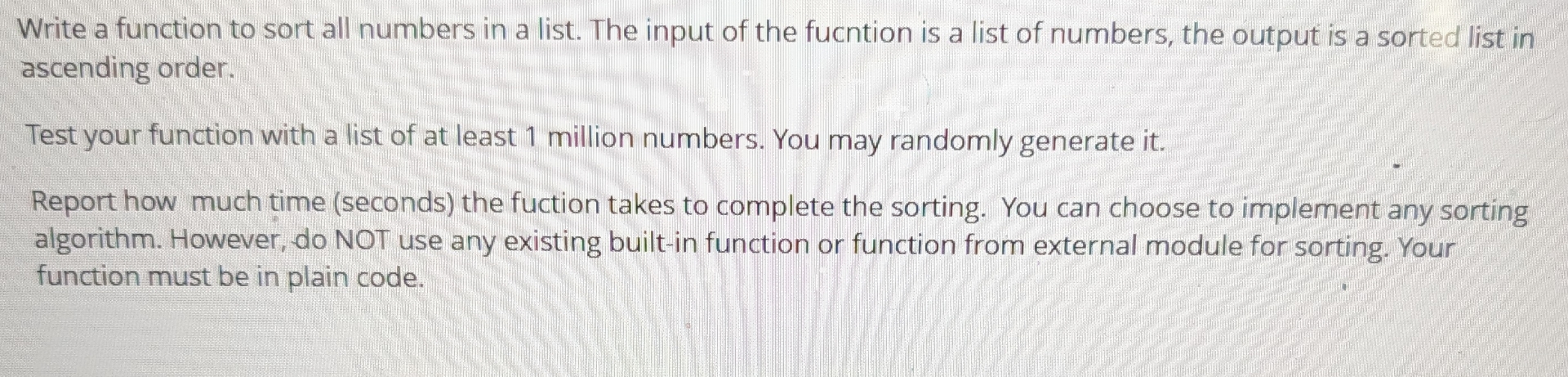 Write a function to sort all numbers in a list.