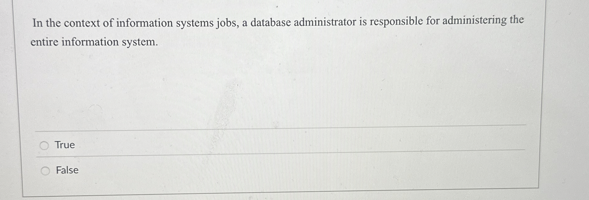 In the context of information systems jobs, a