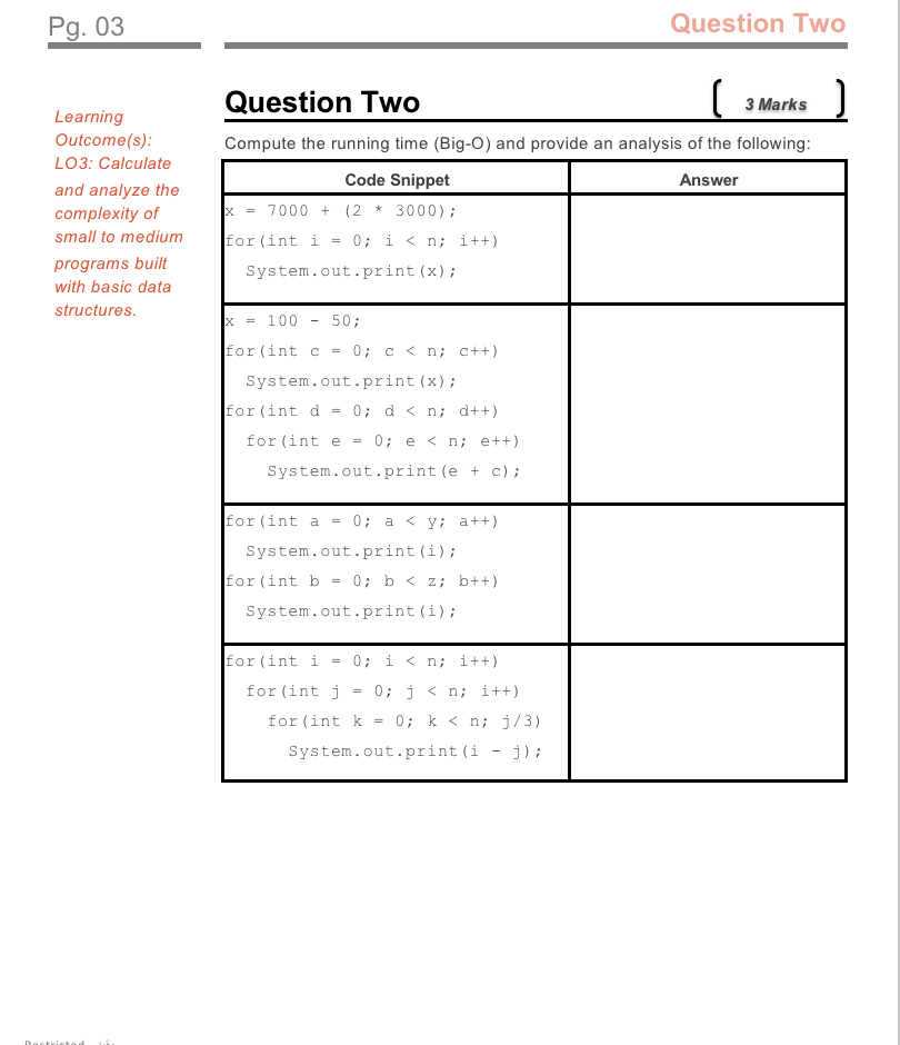 Pg . 0 3 Learning Outcome ( s ) : LO 3 :