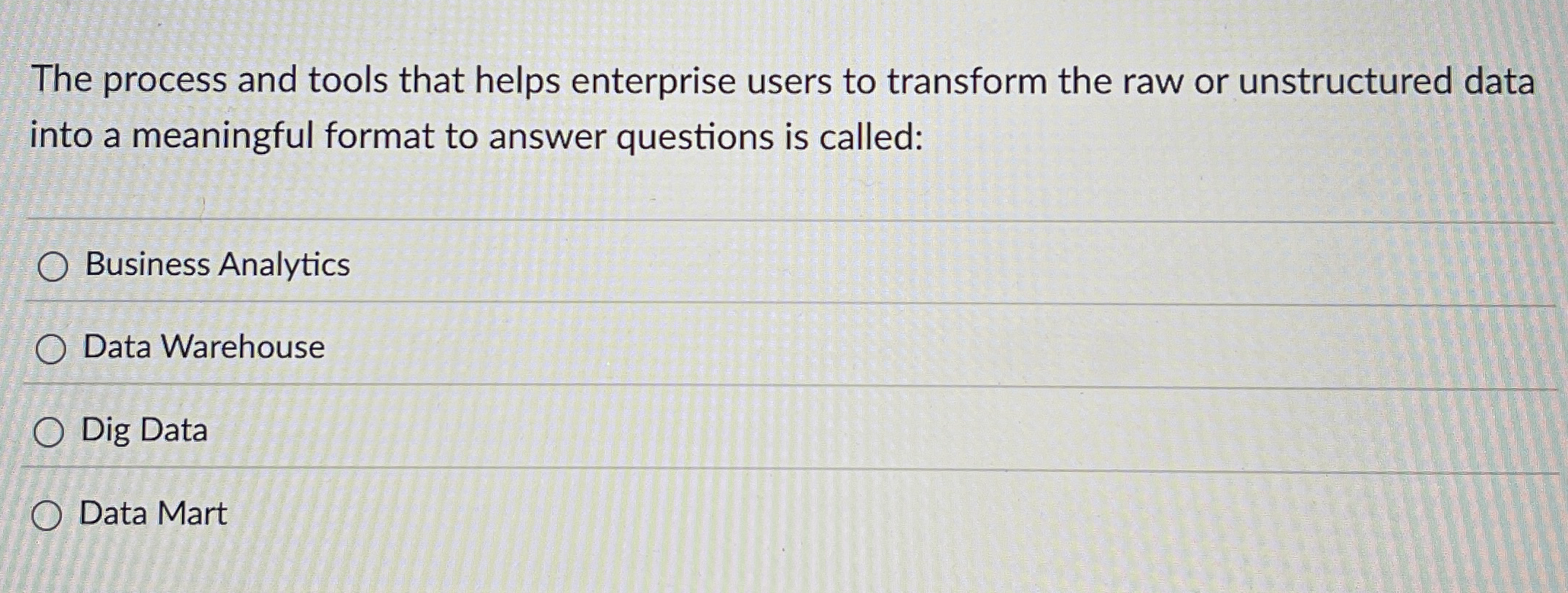The process and tools that helps enterprise users