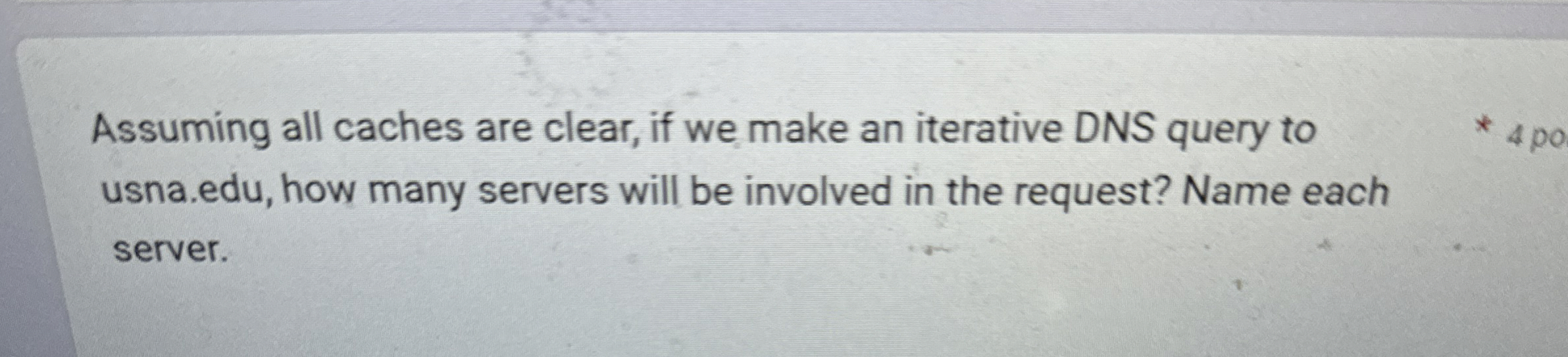 Assuming all caches are clear, if we make an