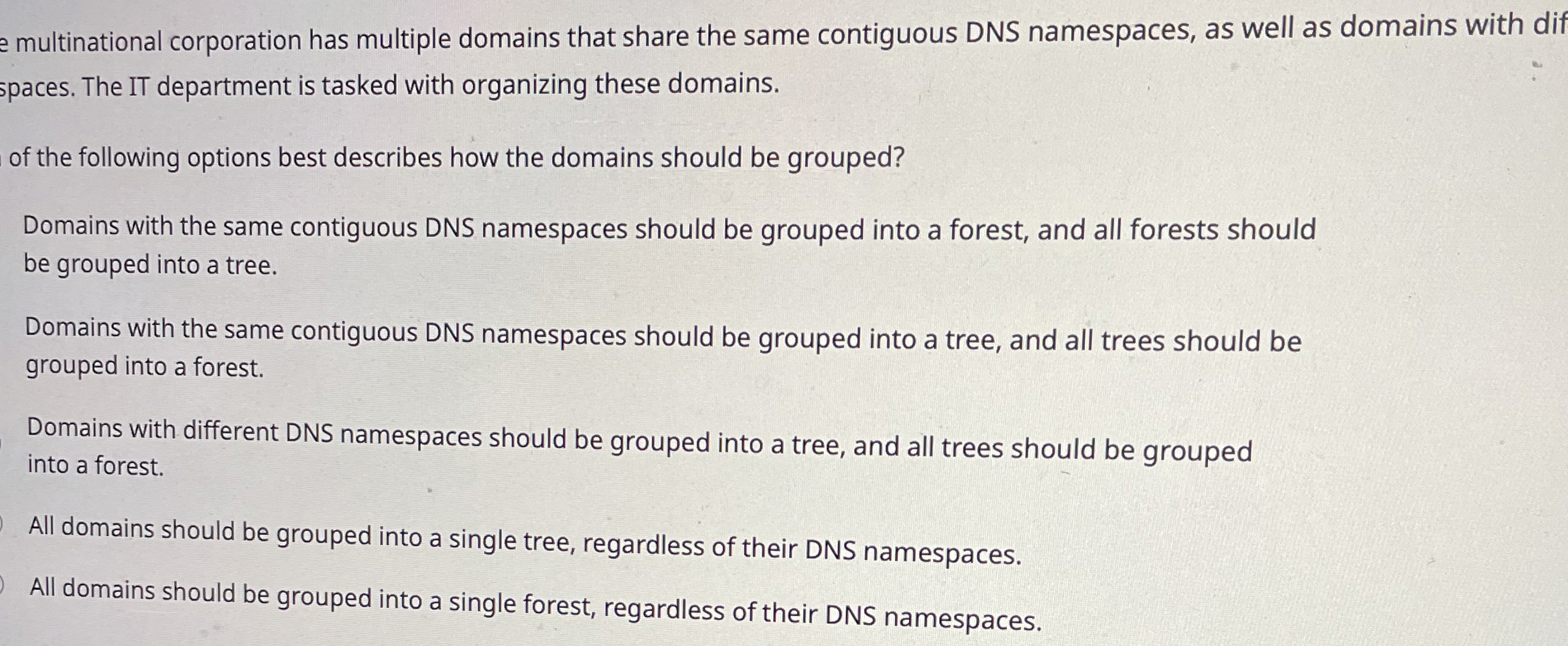 e multinational corporation has multiple domains