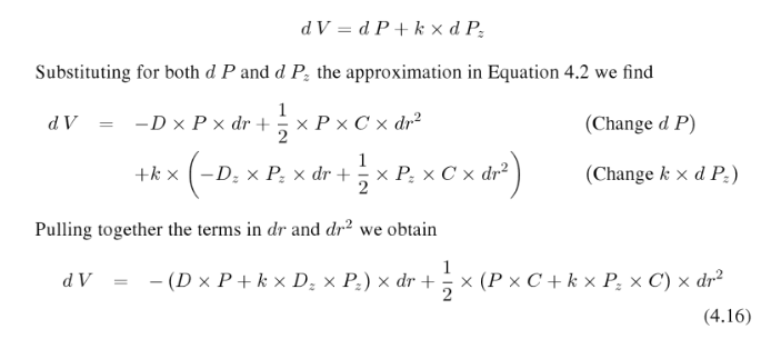 Rework Example 4.3 but using a 2-year zero coupon