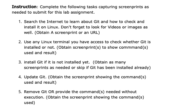 Instruction: Complete the following tasks