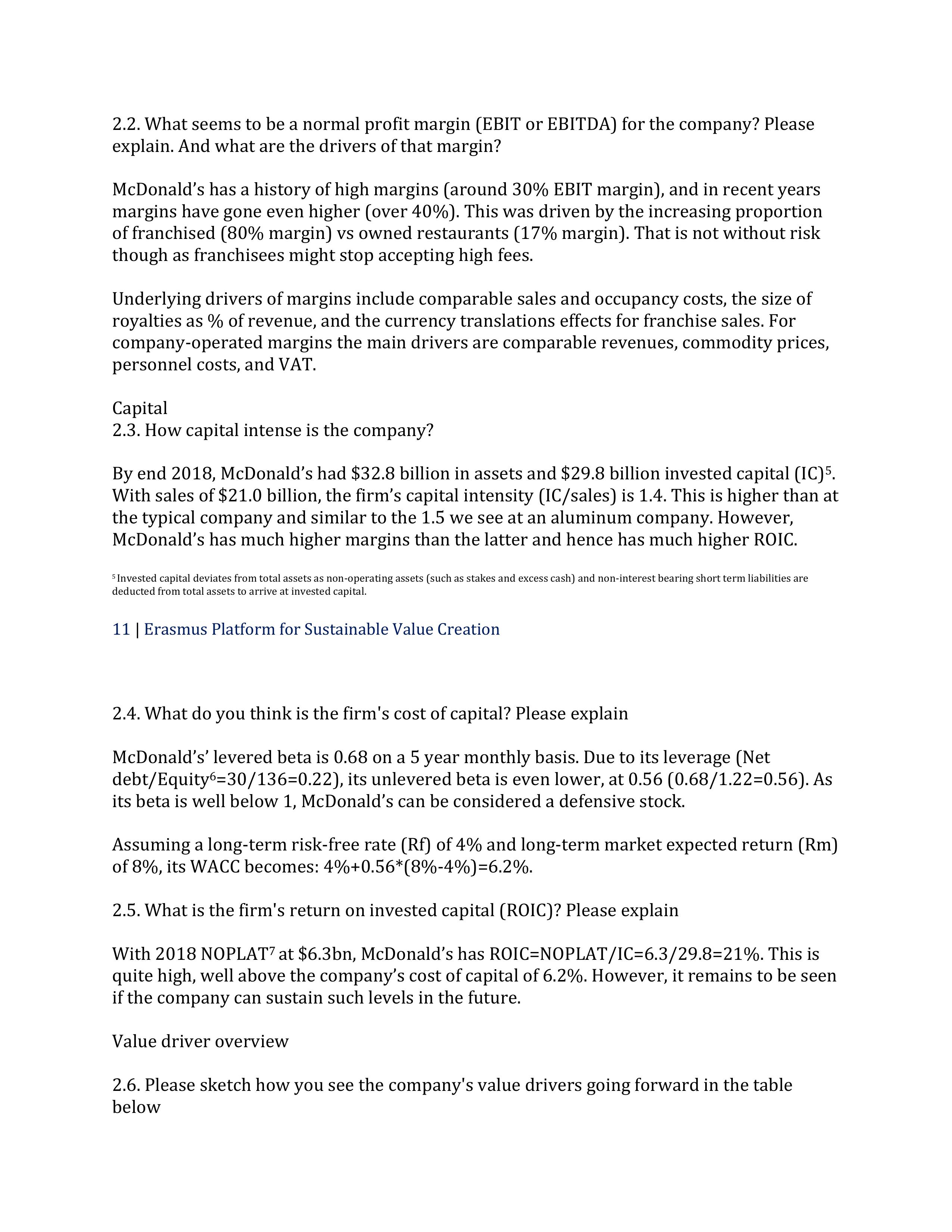 Erasmus Platform for Sustainable Value Creation,