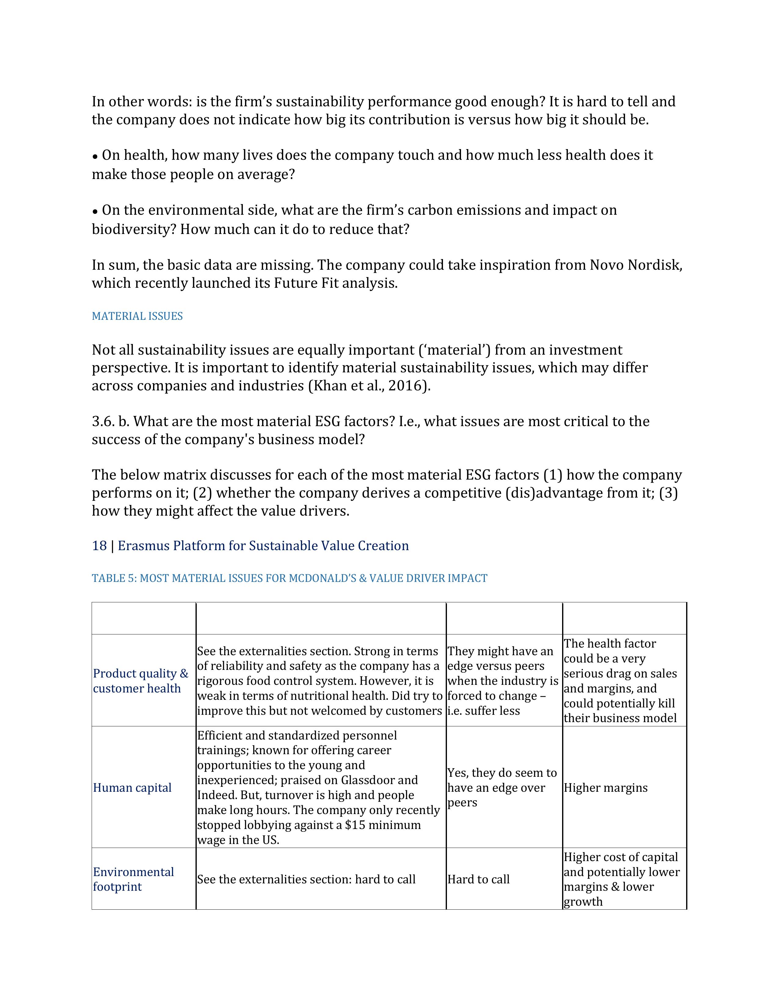 Erasmus Platform for Sustainable Value Creation,