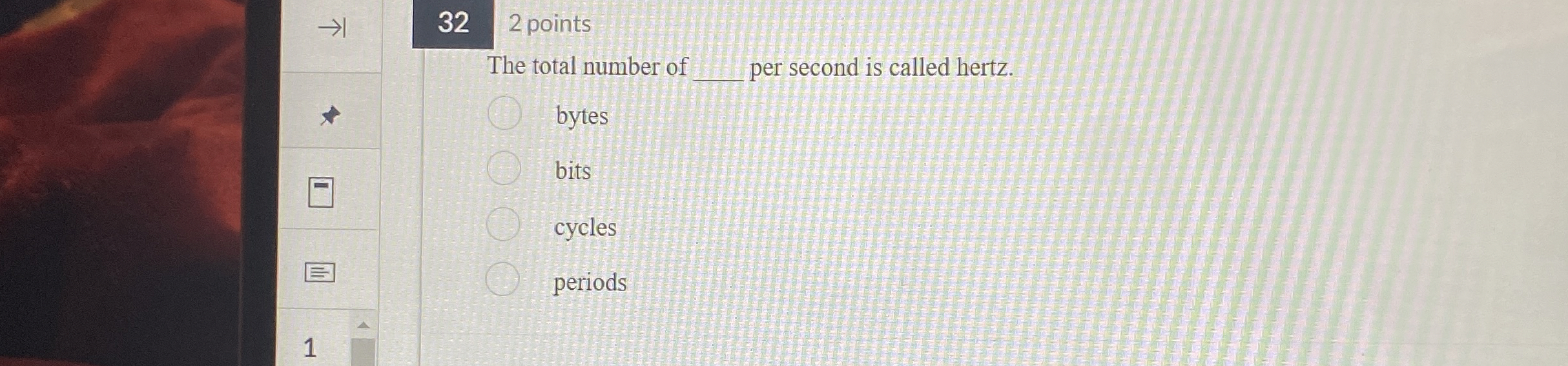 3 2 2 points The total number of per second is