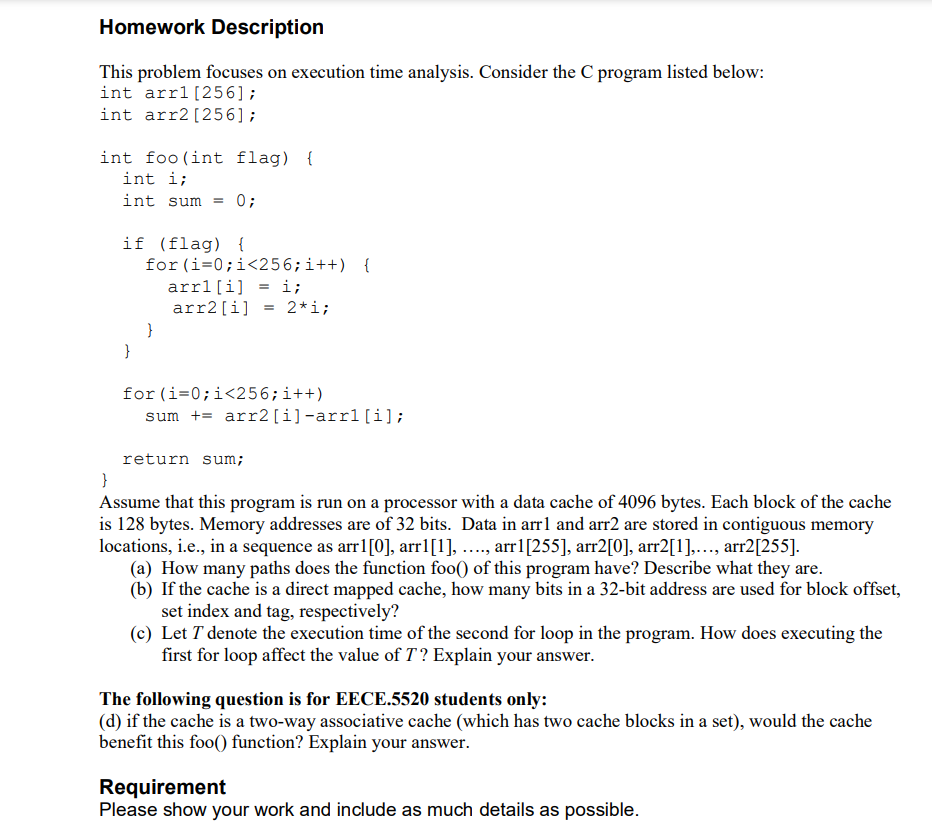 Homework Description This problem focuses on