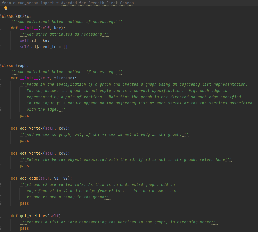 Using the Python starter code provided, please: