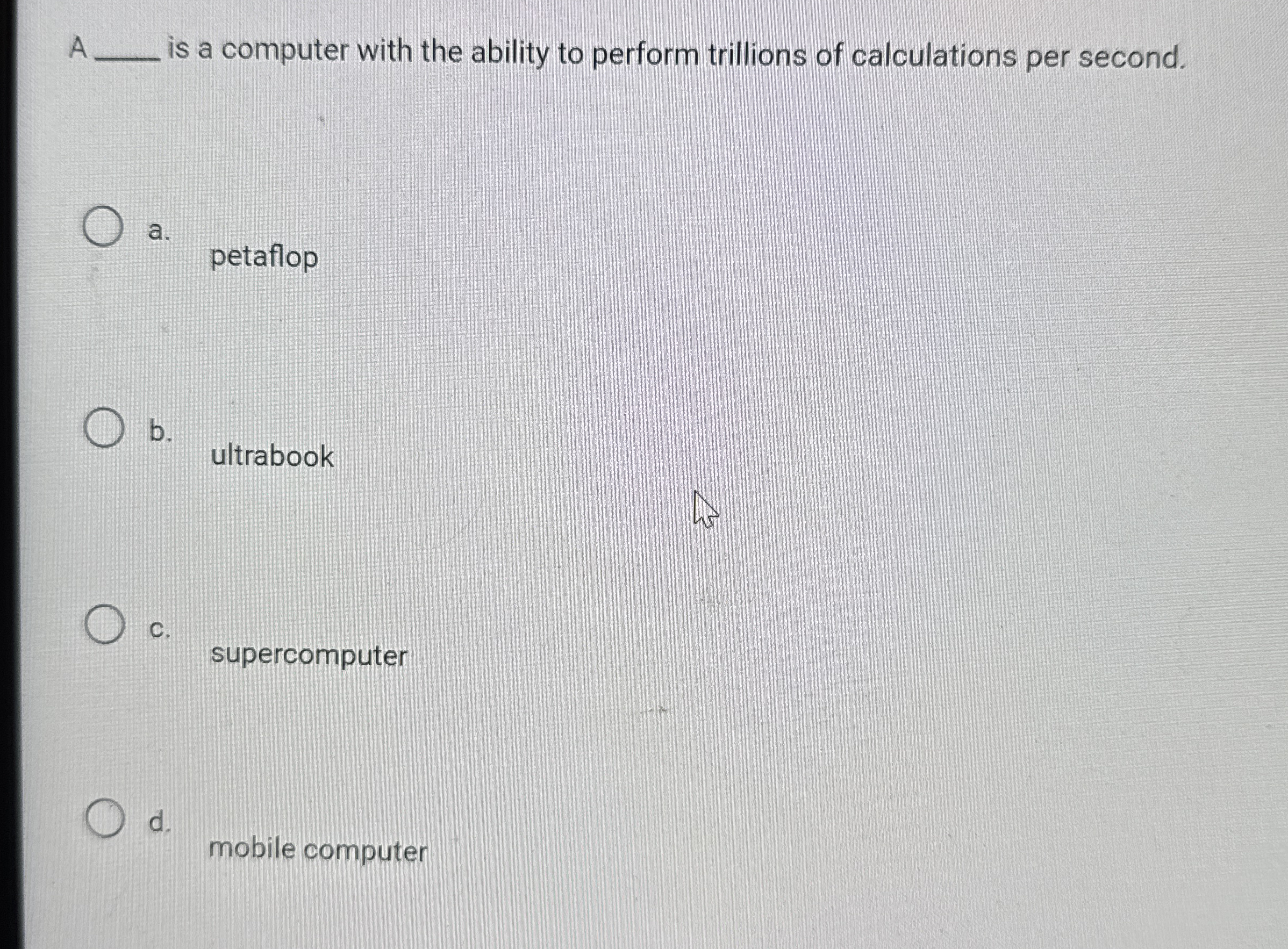 A q , is a computer with the ability to perform