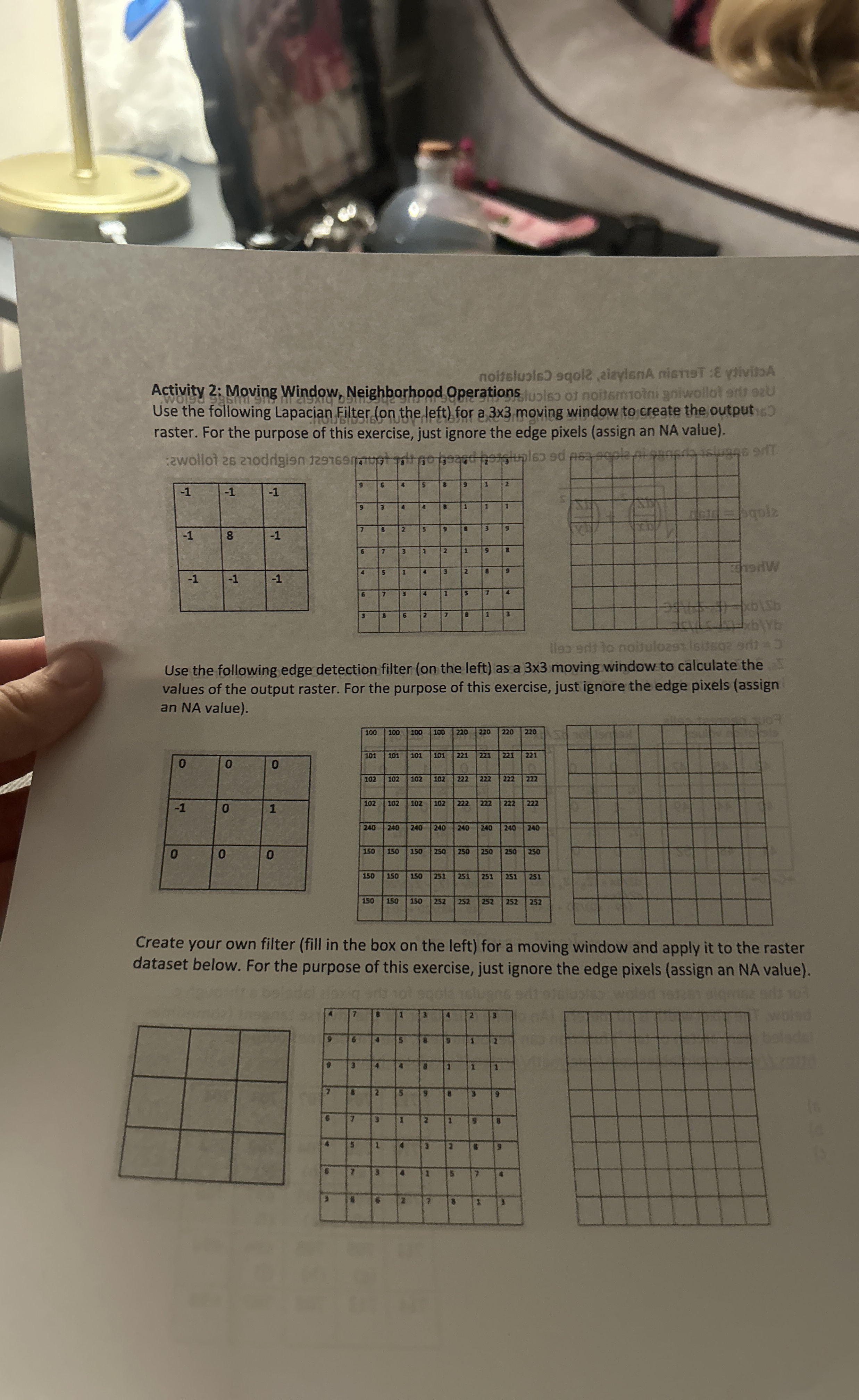 Activity 2 : Moving Window, Neighborhood