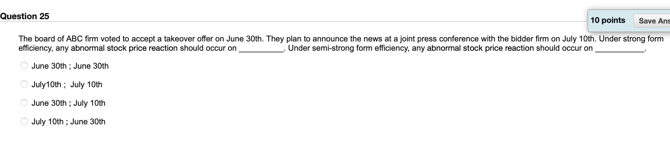 Question 24 Loss aversion entails O bounded
