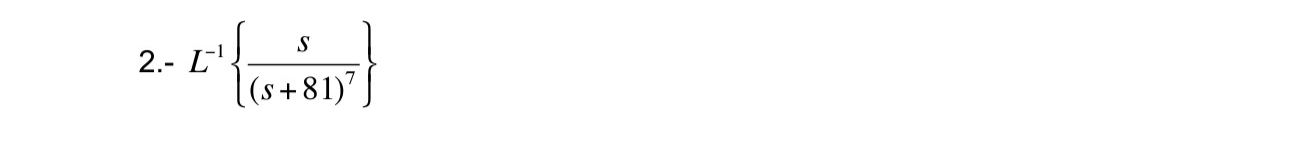 code class = "asciimath" > 2 . - L ^ ( - 1 ) { (